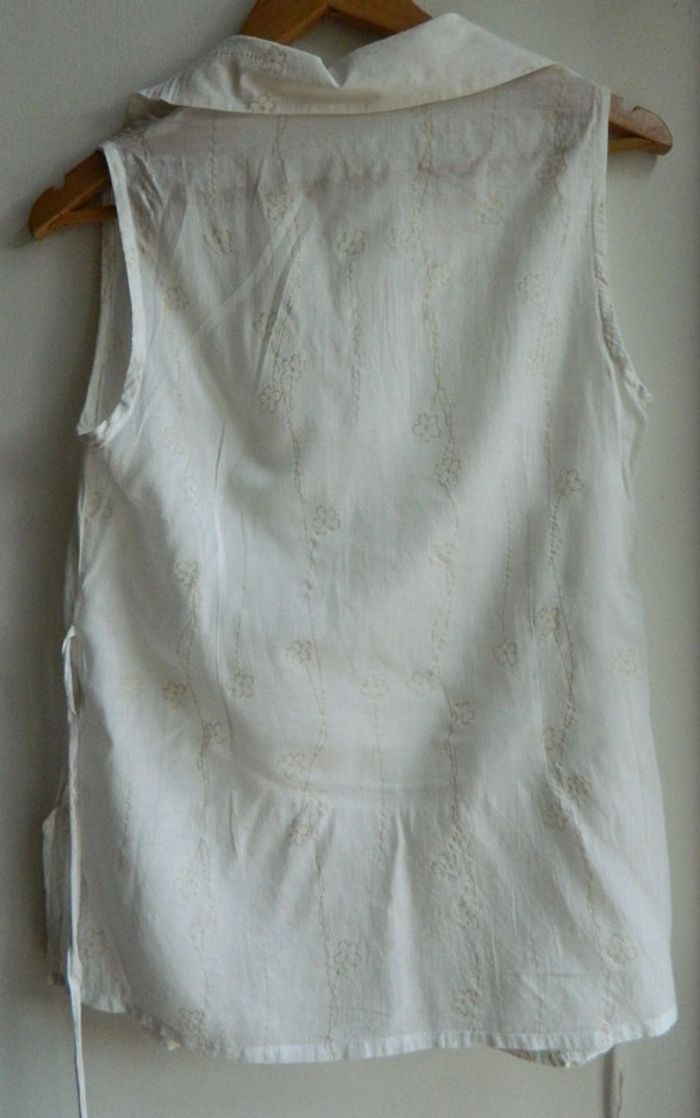 Blouse sans manches "Stéréo Maman" T 36 - photo numéro 3
