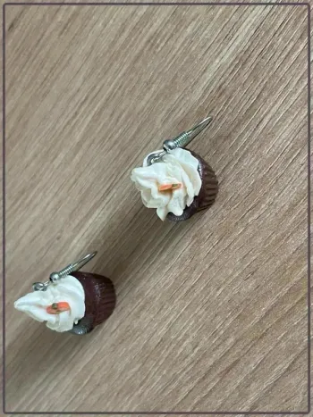 Boucles oreilles cup cake