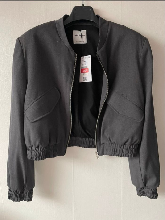 Veste grise Bershka