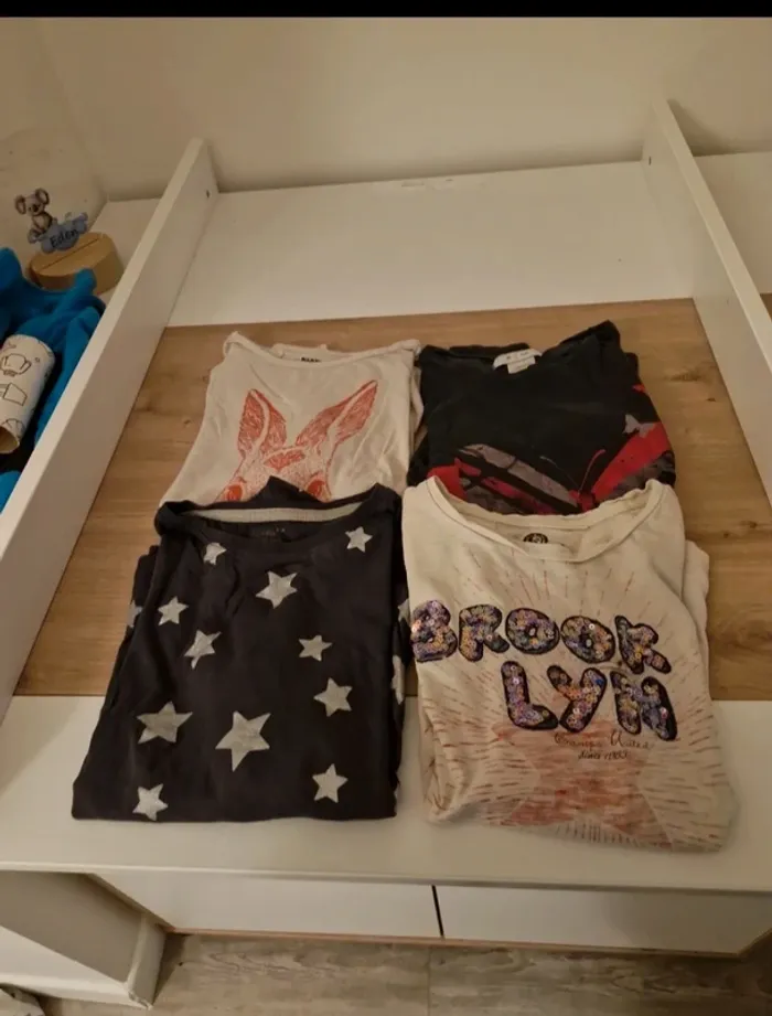Lot t-shirts manches longues