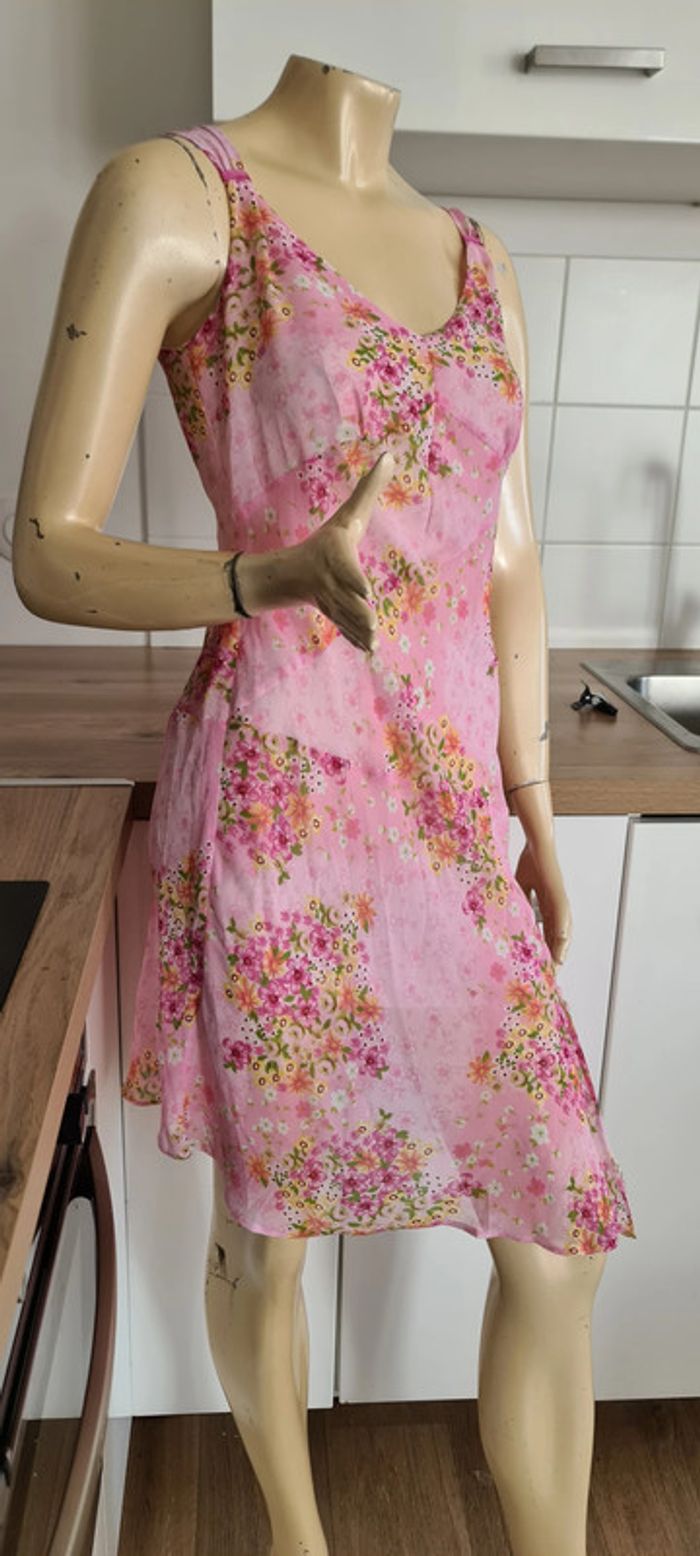 tres jolie robe d ete chantal rosner taille 36 avec doublure - photo numéro 2