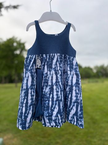 Robe bleue marine et son bandeau