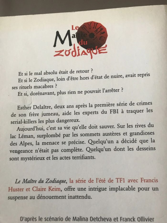 Livre Les maîtres du zodiaque Deux ans après - photo numéro 3