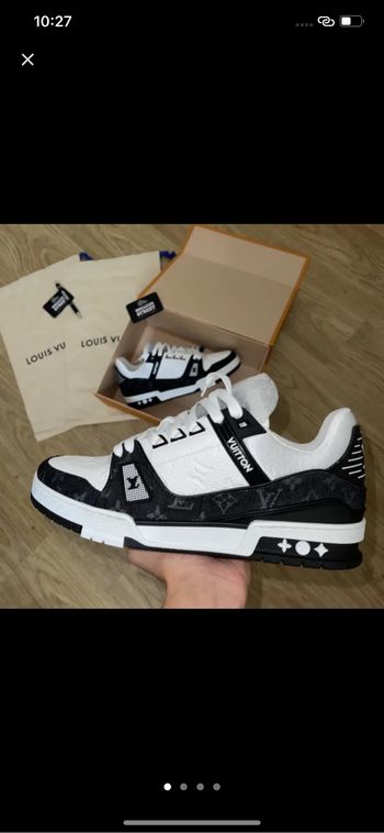 Basket Iv louis vuitton noir blanc 45