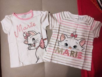 Lot 2 tee shirts MC marie Aristochats
