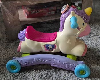 Jeu Cléo, Ma Licorne Basculo, Porteur et Trotteur Bébé, Jouet Licorne - VTech