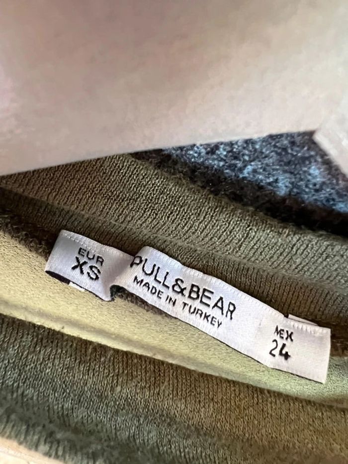 Débardeur kaki femme Pull and Bear taille XS Women tank top Canotta nera donna Schwarzes Damen - photo numéro 3