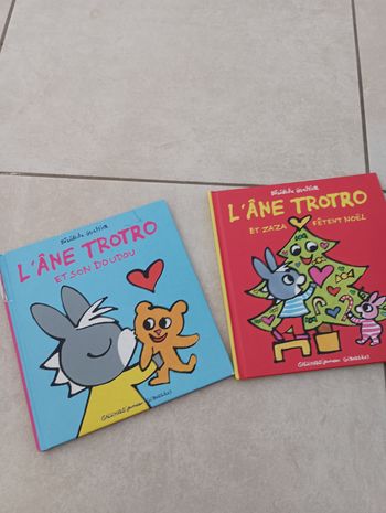 Livre l'âne Trotro Zaza fêtent Noël+ 1 offert