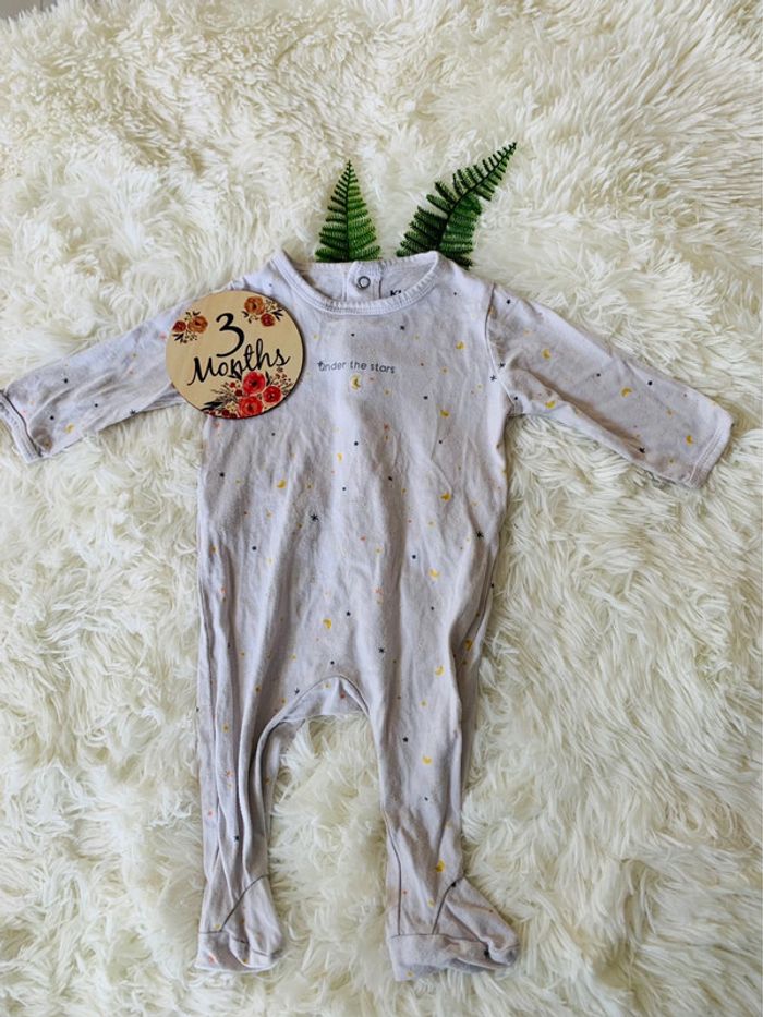 Lot de 3 pyjamas grenouillères 3M fille - photo numéro 3
