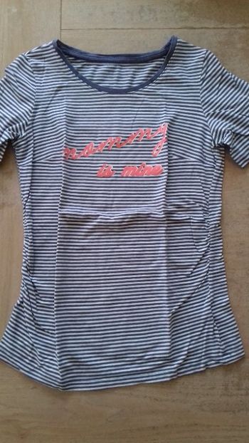 t-shirt grossesse manches courtes esmara