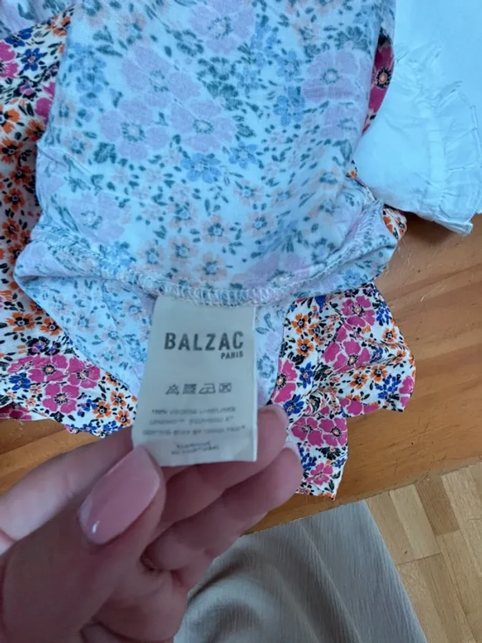 Sublime blouse Balzac Paris modèle Étincelle imprimé fleurs solaires - T38 - photo numéro 6