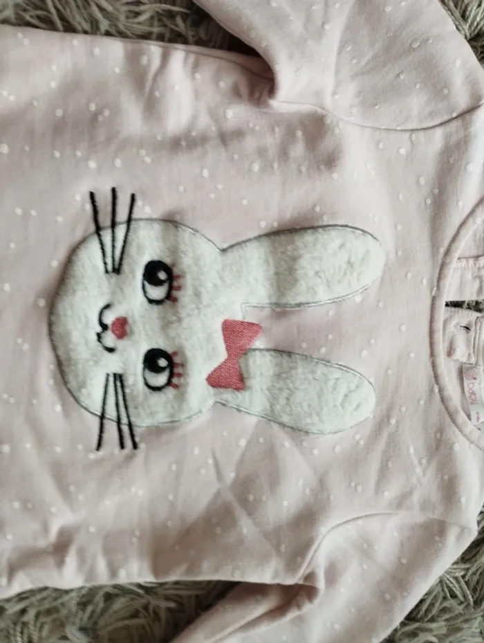 Sweat léger 4 ans rose pâle