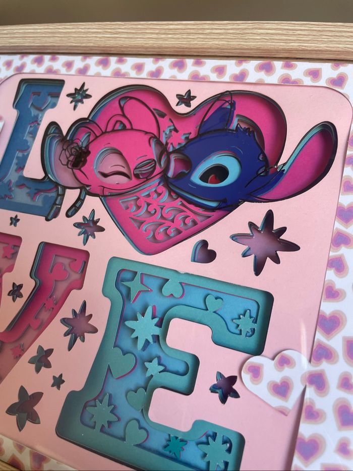 Cadre 3D Love Stitch - photo numéro 4