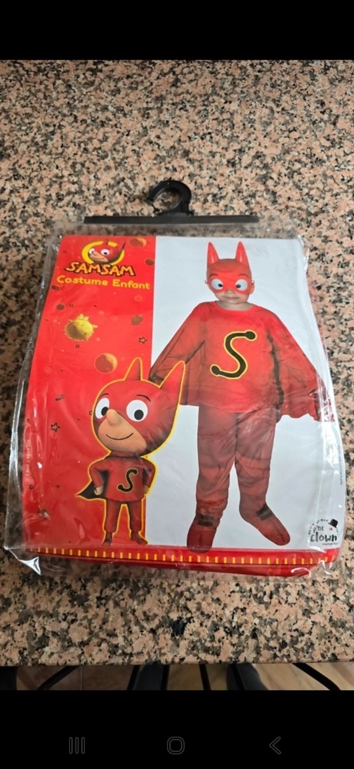 Déguisement SamSam taille 5-6ans neuf