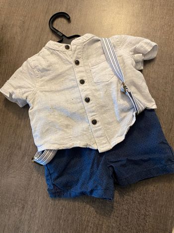 Ensemble chemise short et bretelle