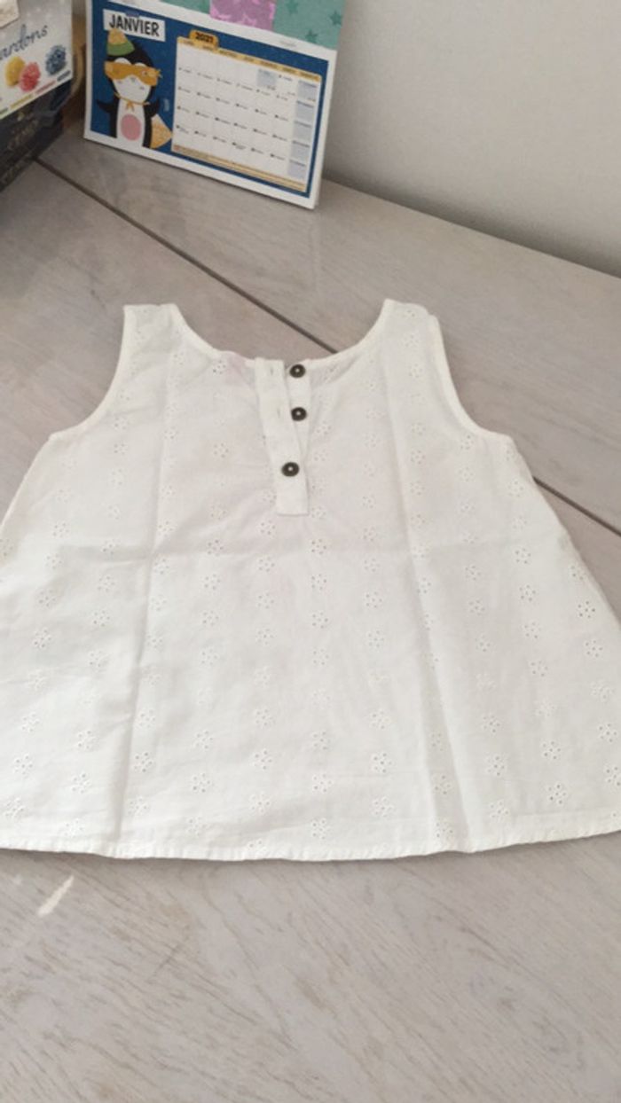 Débardeur blanc broderies 6 ans Orchestra - photo numéro 6