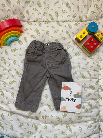 pantalon gris 3 mois petit pirate