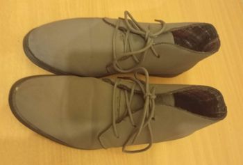 Chaussures Derby daim gris clair pour Hommes