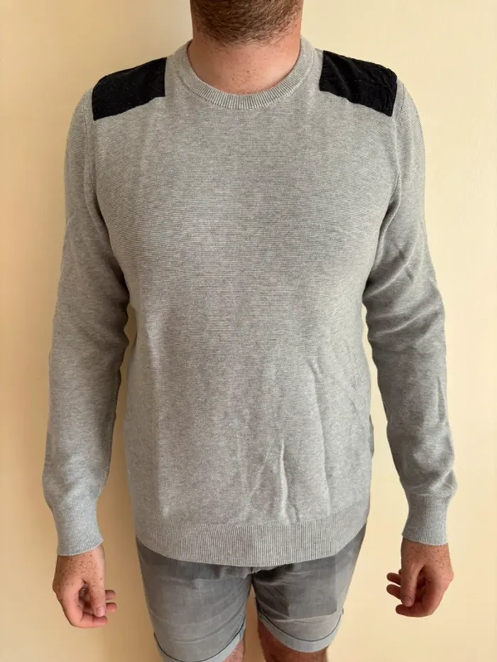 Pull gris - Homme - 38/M