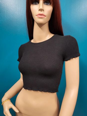 Pull & Bear crop top noir * taille XS *