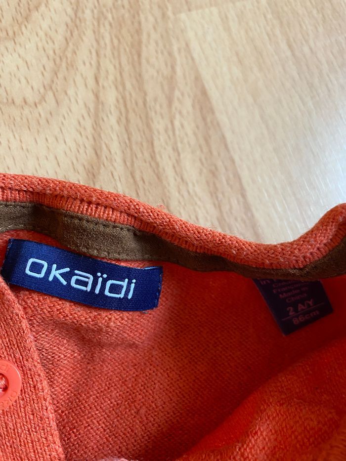 Beau pull orange ML OKAÏDI T. 2 ans/24 mois/86 cm garçon - photo numéro 4