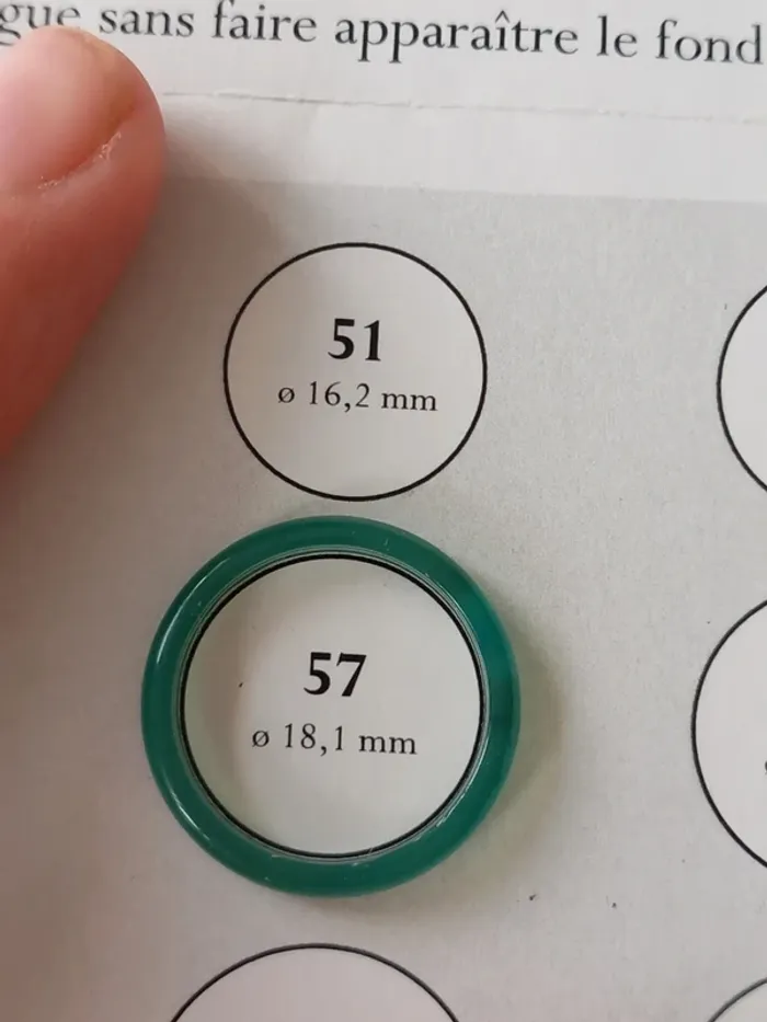 Bague en Agate verte taille 57 - photo numéro 3