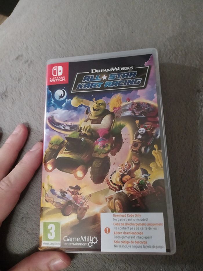 All star kart racing Nintendo Switch boîte vide