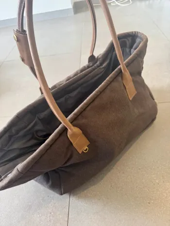 Sac fourre tout marron , très bon état, 45x30x27cm