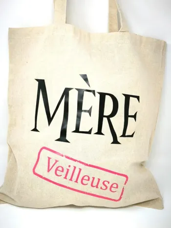 Tote Bag Mère veilleuse rose