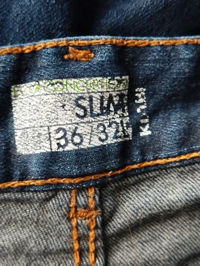 Jean slim bleu brut Kiabi taille S - photo numéro 4