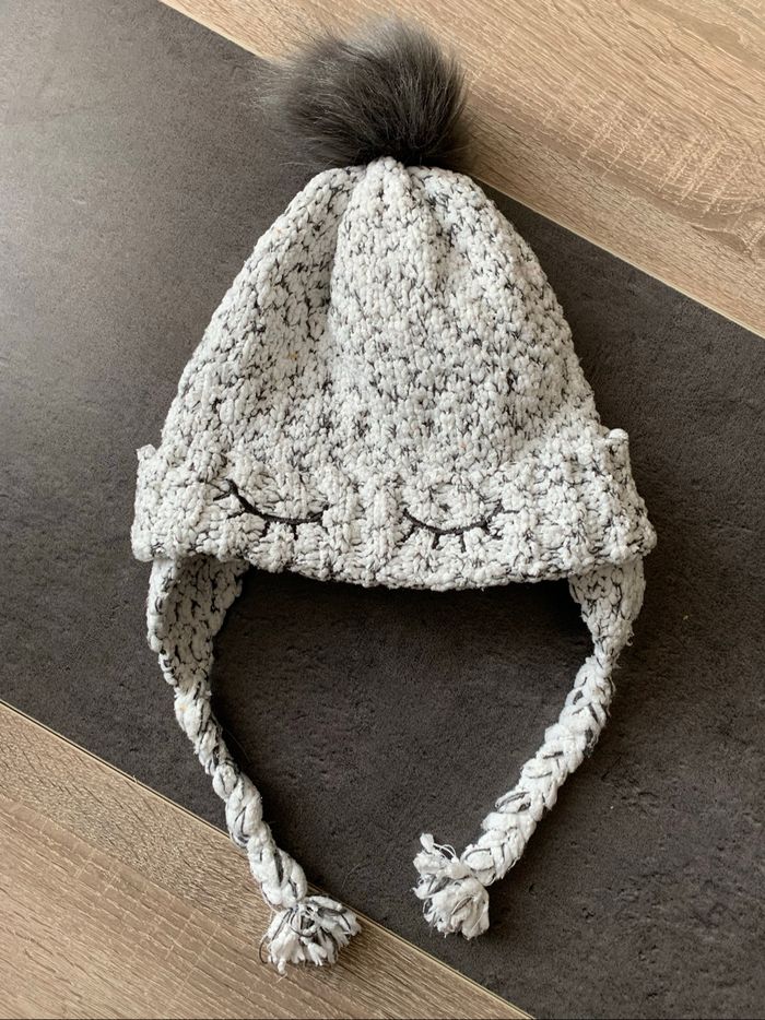 Bonnet pompon 56cm 8-12 ans Orchestra tbe