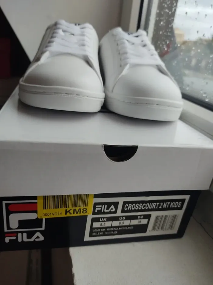 Fila crosscourt baskets basses blanc rouge taille 39 - photo numéro 5