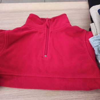 Pull col zippé polaire 