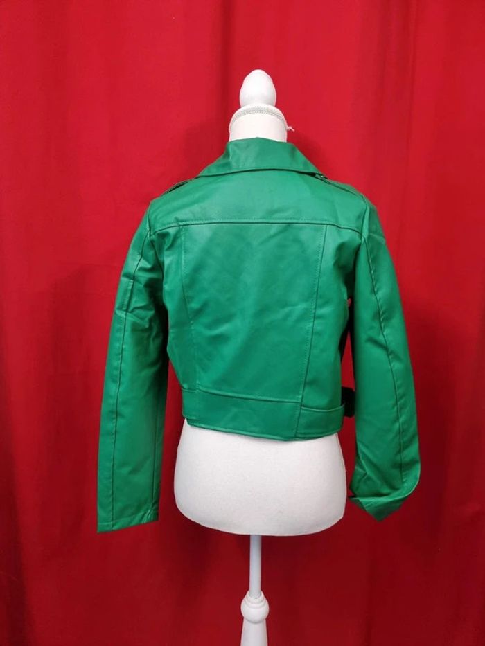 Delvinss veste perfecto vert * taille L * - photo numéro 4