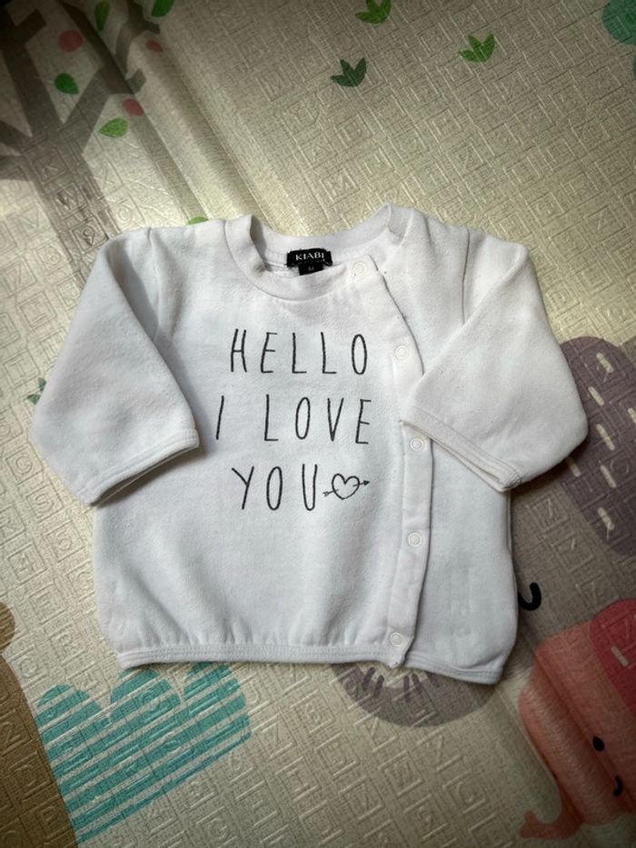 Gilet « hello i love you »