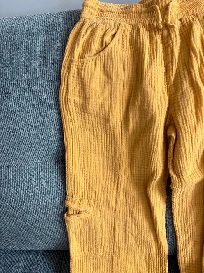 Pantalon fille Zara gaze de coton - photo numéro 3