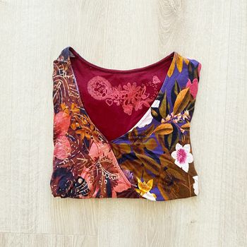 Desigual Haut Femme 18WWTKZF Exclusive Vintage Y2K Full Color en très bon état (Taille M)