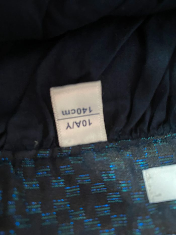 Jupe Okaidi 10 ans bleu marine irisé - photo numéro 3