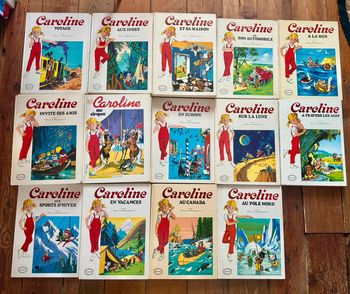 Livre Caroline ancien vintage très grand format blanc Grands albums Hachette Pierre Probst