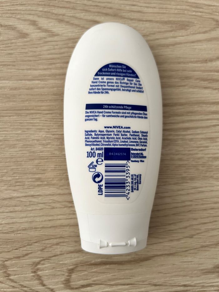 Crème Mains Repair & Care 100 Ml NIVEA Neuve - photo numéro 2