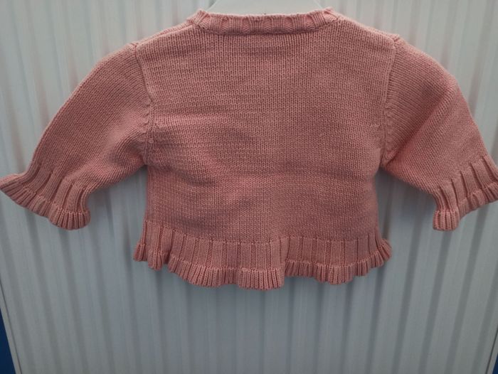 Gilet rose saumon 3 mois Fille - photo numéro 3