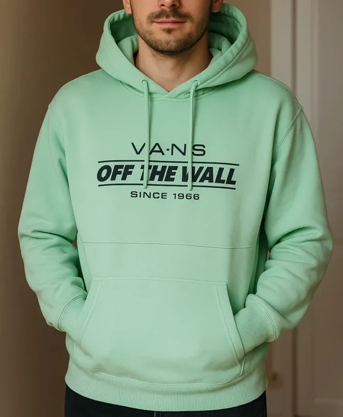 Sweat à capuche Vans "Off The Wall" vert menthe (Homme / Mixte)