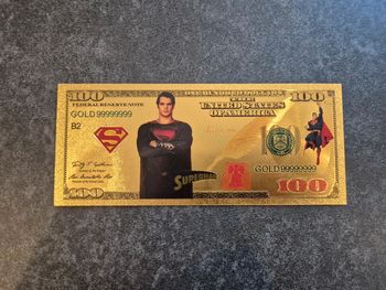 Billet OR à collectionner Superman DC Comics