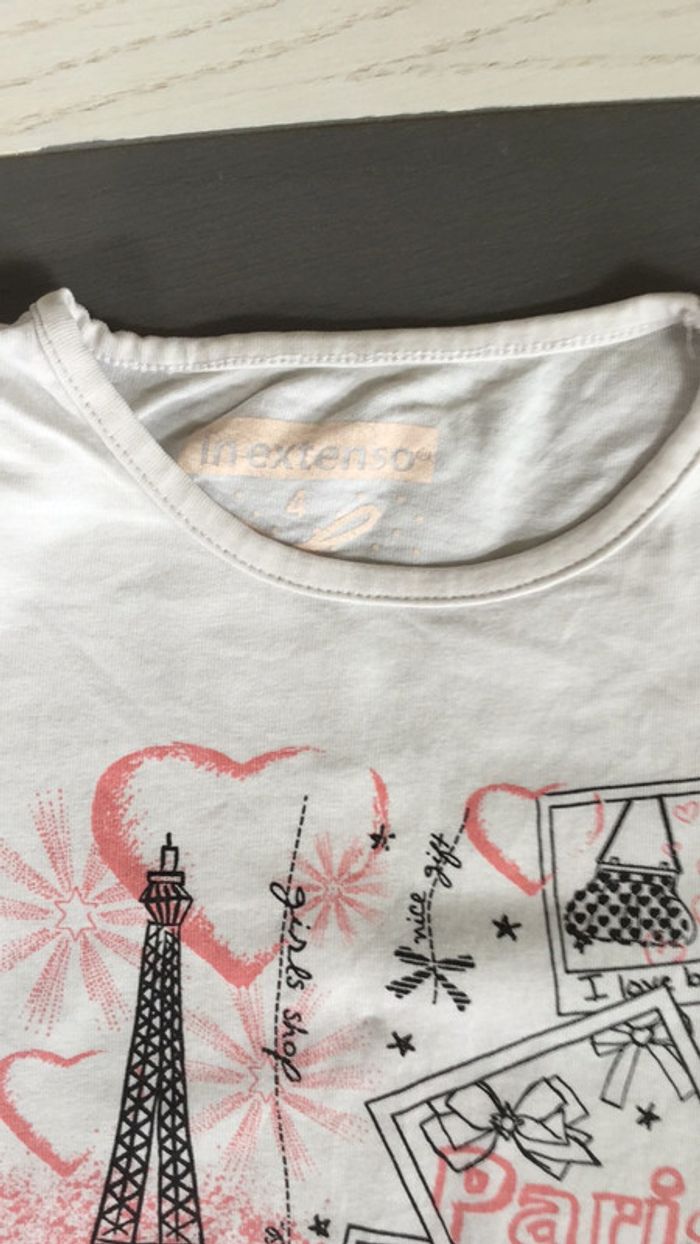 Tee-shirt Paris 4 ans - photo numéro 3