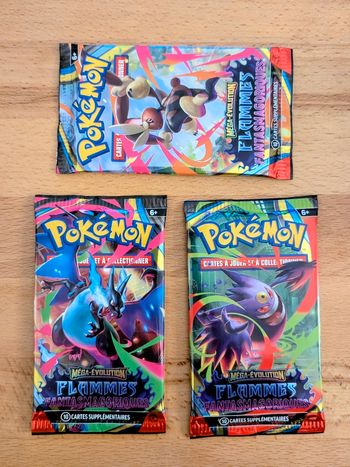 Flammes Fantasmagoriques Lot de 3 Boosters FR Neuf