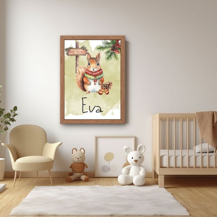 affiche prénom personnalisé noël