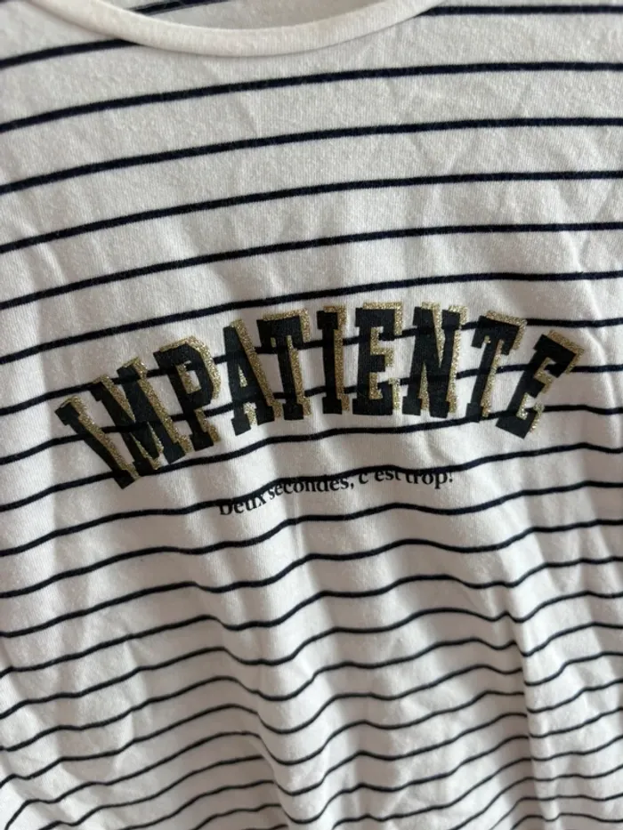 Tee shirt manche longue 10 ans fille - photo numéro 3