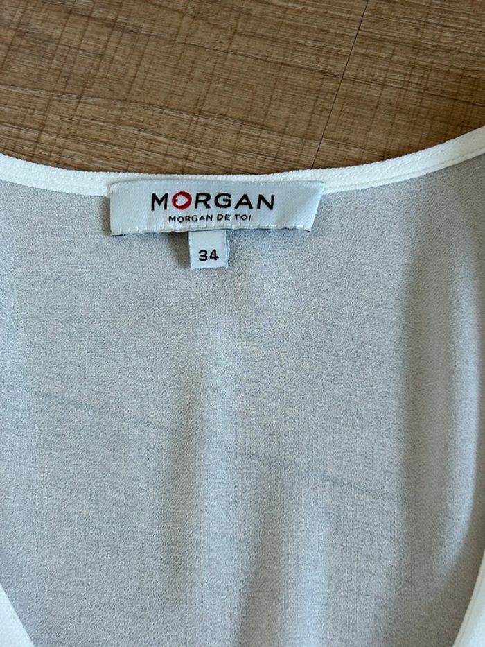 Blouse blanche sans manches Morgan taille 34 jamais portée - photo numéro 15