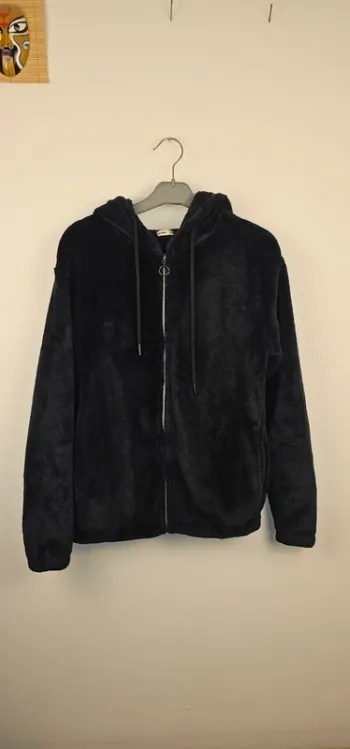 Blouson en Fausse Fourrure Noir Undiz XS