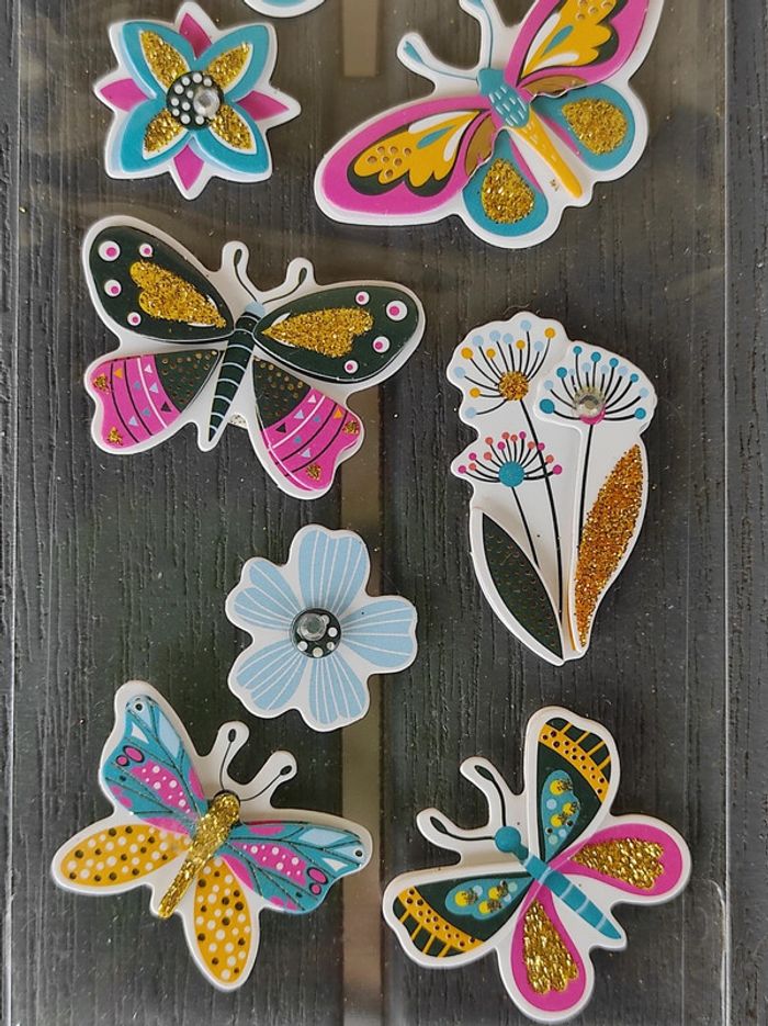Stickers 3D papillons - photo numéro 3